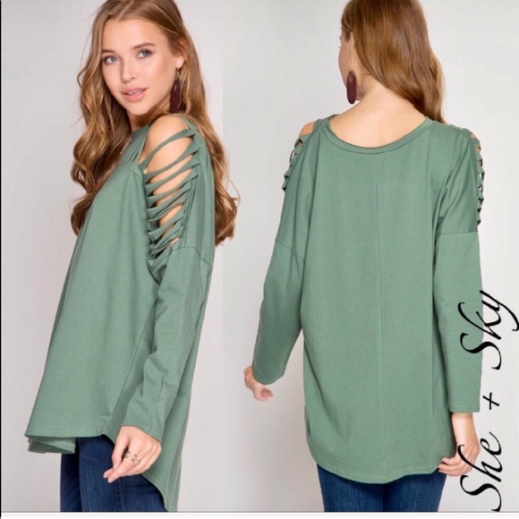 NEW Exciting Long Sleeve cut out top - Picture 3 of 5